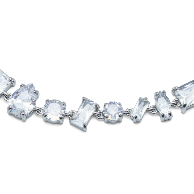 COLLAR ZO15427N PLATEADO BLANCO ACERO INOXIDABLE E48