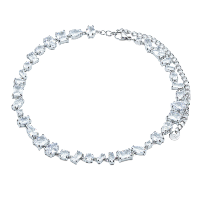 COLLAR ZO15427N PLATEADO BLANCO ACERO INOXIDABLE E48
