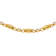 COLLAR ZO13464N DORADO  ACERO INOXIDABLE E45