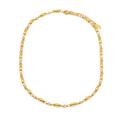 COLLAR ZO13464N DORADO  ACERO INOXIDABLE E45