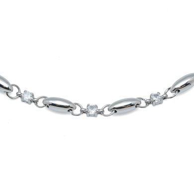 COLLAR ZO13464N PLATEADO  ACERO INOXIDABLE E45