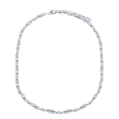 COLLAR ZO13464N PLATEADO  ACERO INOXIDABLE E45