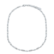 COLLAR ZO13464N PLATEADO  ACERO INOXIDABLE E45