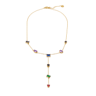 COLLAR ZO15283N DORADO MULTICOLOR ACERO INOXIDABLE E48