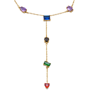 COLLAR ZO15283N DORADO MULTICOLOR ACERO INOXIDABLE E48