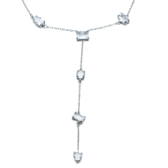 COLLAR ZO15283N PLATEADO BLANCO ACERO INOXIDABLE E48