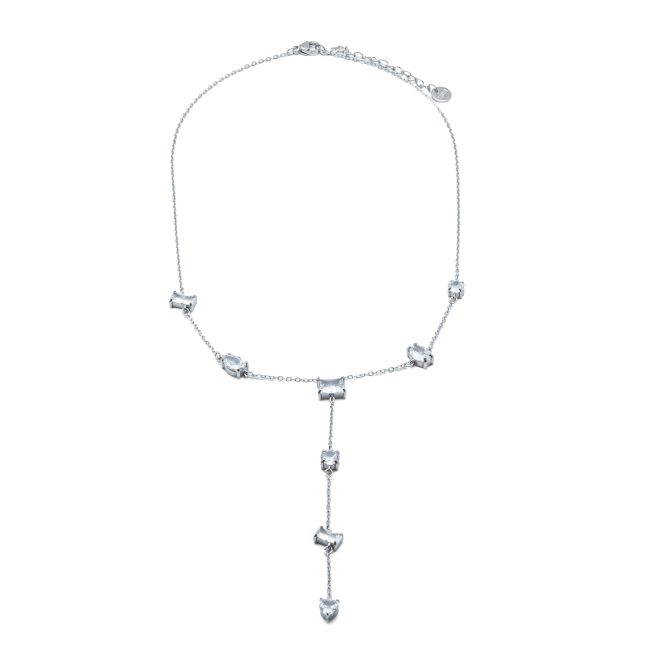 COLLAR ZO15283N PLATEADO BLANCO ACERO INOXIDABLE E48
