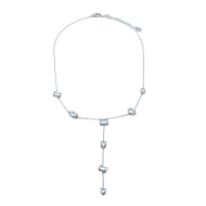 COLLAR ZO15283N PLATEADO BLANCO ACERO INOXIDABLE E48