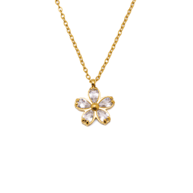 COLLAR ZO15606N DORADO  ACERO INOXIDABLE E41