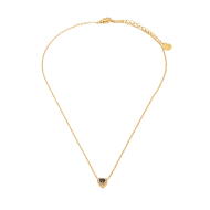 COLLAR ZO16055N DORADO NEGRO ACERO INOXIDABLE 2D21