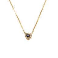 COLLAR ZO16055N DORADO NEGRO ACERO INOXIDABLE 2D21