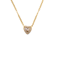COLLAR ZO16055N DORADO BLANCO ACERO INOXIDABLE 2D21