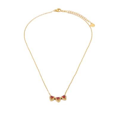 COLLAR ZO14967N DORADO+ROJO Acero Inoxidable 2D21 2D21