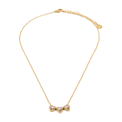 COLLAR ZO14967N DORADO+BLANCO Acero Inoxidable 2D21 2D21