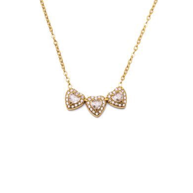COLLAR ZO14967N DORADO+BLANCO Acero Inoxidable 2D21 2D21