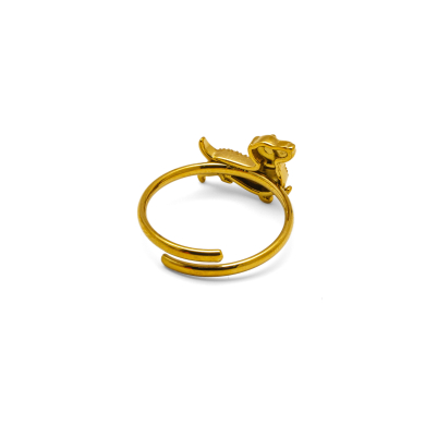 ANILLO ZO15872R DORADO ACERO INOXIDABLE A11