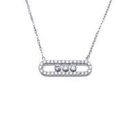 COLLAR ZO16058N PLATEADO  ACERO INOXIDABLE E29