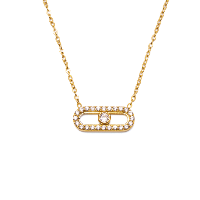 COLLAR ZO16064N DORADO  ACERO INOXIDABLE E29