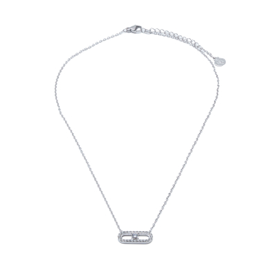 COLLAR ZO16064N PLATEADO  ACERO INOXIDABLE E29