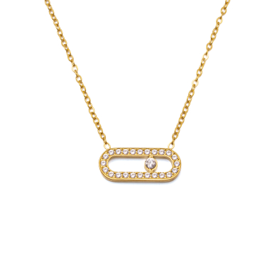 COLLAR ZO16062N DORADO  ACERO INOXIDABLE E29