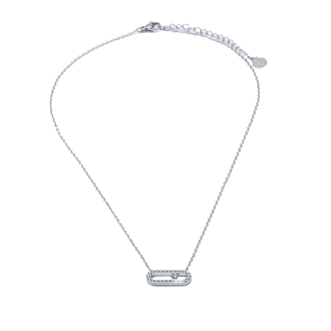 COLLAR ZO16062N PLATEADO  ACERO INOXIDABLE E29