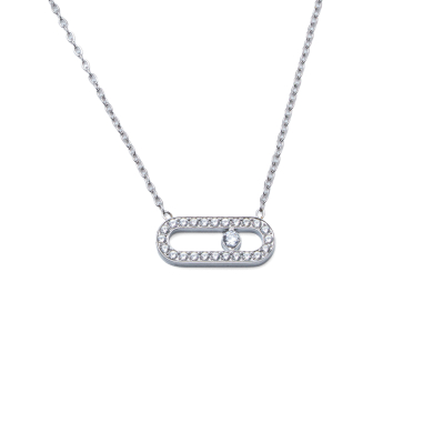 COLLAR ZO16062N PLATEADO  ACERO INOXIDABLE E29