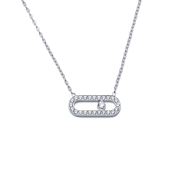 COLLAR ZO16062N PLATEADO  ACERO INOXIDABLE E29