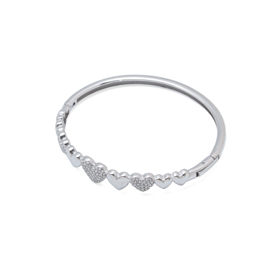 BRAZALETE ZO14513B PLATEADO  ACERO INOXIDABLE 2C26