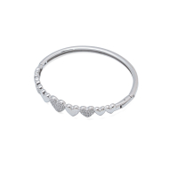 BRAZALETE ZO14513B PLATEADO  ACERO INOXIDABLE 2C26