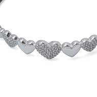 BRAZALETE ZO14513B PLATEADO  ACERO INOXIDABLE 2C26