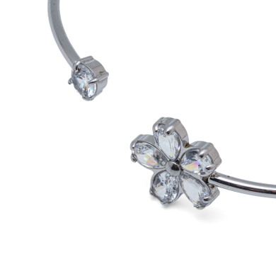 BRAZALETE ZO15210B PLATEADO  ACERO INOXIDABLE 2C21