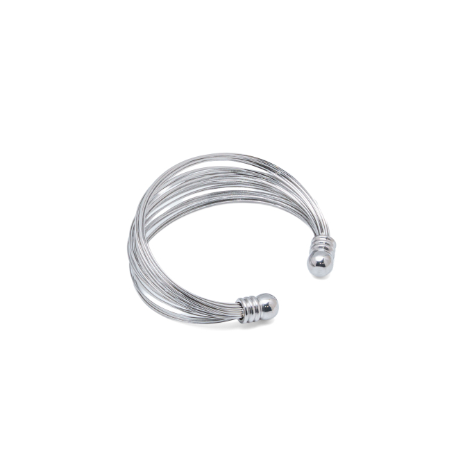 BRAZALETE ZO15031B PLATEADO  ACERO INOXIDABLE 2C56
