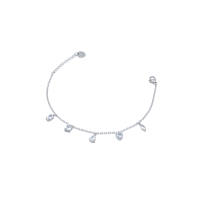 PULSERA ZO15461B PLATEADO BLANCO ACERO INOXIDABLE 2C31
