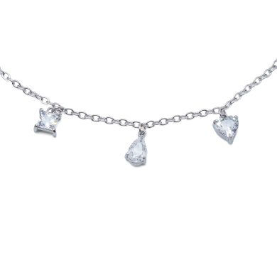 PULSERA ZO15461B PLATEADO BLANCO ACERO INOXIDABLE 2C31