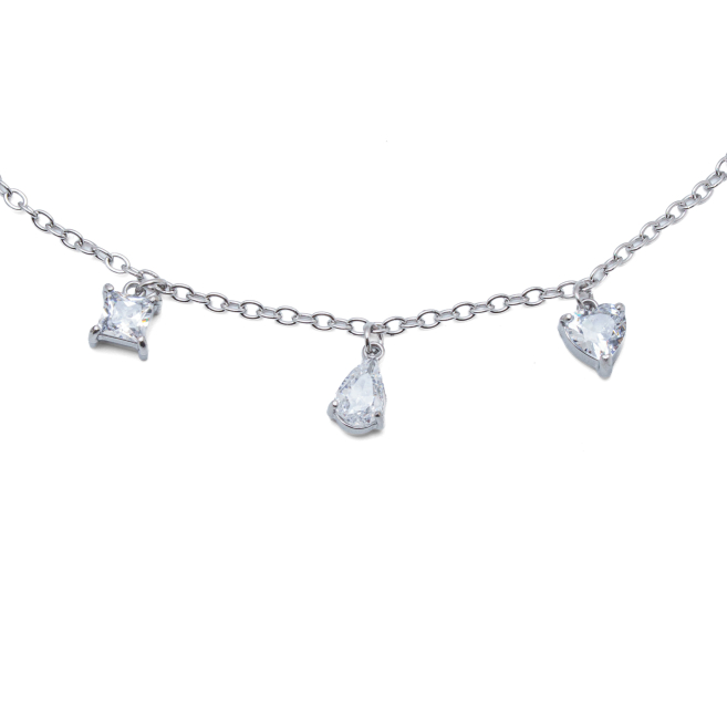 PULSERA ZO15461B PLATEADO BLANCO ACERO INOXIDABLE 2C31