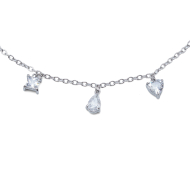 PULSERA ZO15461B PLATEADO BLANCO ACERO INOXIDABLE 2C31