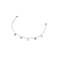 PULSERA ZO15461B PLATEADO MULTICOLOR ACERO INOXIDABLE 2C31