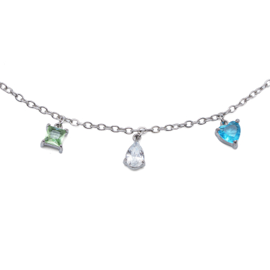 PULSERA ZO15461B PLATEADO MULTICOLOR ACERO INOXIDABLE 2C31