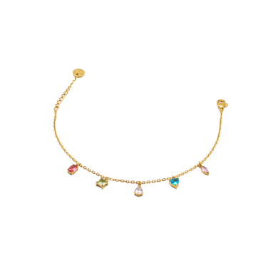PULSERA ZO15461B DORADO MULTICOLOR ACERO INOXIDABLE 2C31