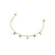 PULSERA ZO15461B DORADO MULTICOLOR ACERO INOXIDABLE 2C31