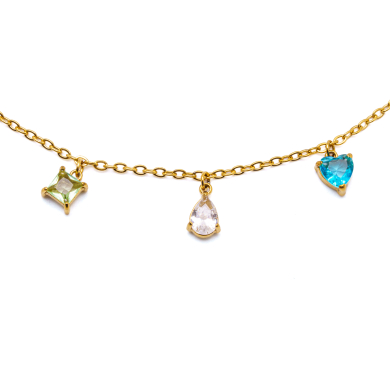PULSERA ZO15461B DORADO MULTICOLOR ACERO INOXIDABLE 2C31