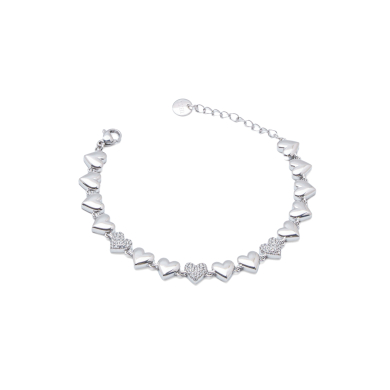 PULSERA ZO15926B PLATEADO  ACERO INOXIDABLE 2C32