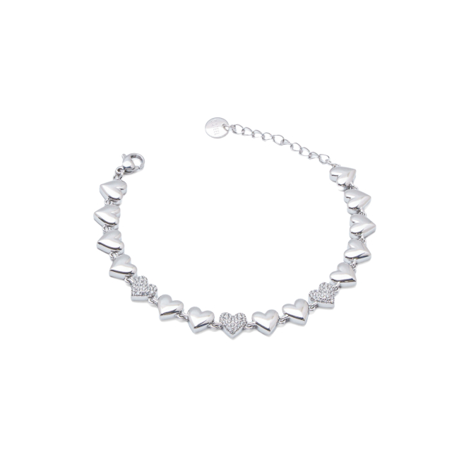 PULSERA ZO15926B PLATEADO  ACERO INOXIDABLE 2C32