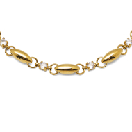 PULSERA ZO13507B DORADO  ACERO INOXIDABLE