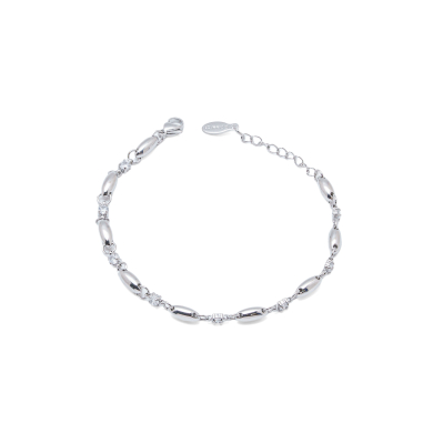 PULSERA ZO13507B PLATEADO ACERO INOXIDABLE