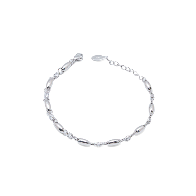 PULSERA ZO13507B PLATEADO ACERO INOXIDABLE