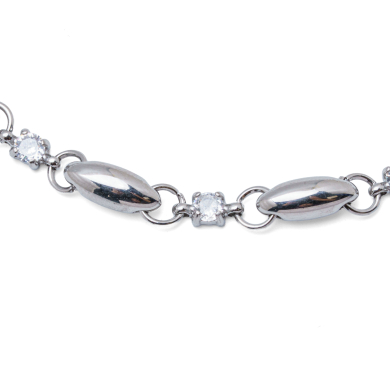 PULSERA ZO13507B PLATEADO ACERO INOXIDABLE