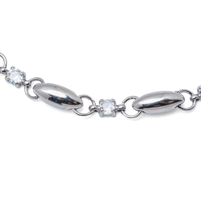 PULSERA ZO13507B PLATEADO ACERO INOXIDABLE
