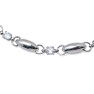 PULSERA ZO13507B PLATEADO ACERO INOXIDABLE