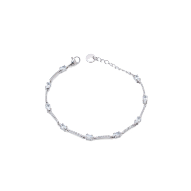 PULSERA ZO15900B PLATEADO  ACERO INOXIDABLE 2B35